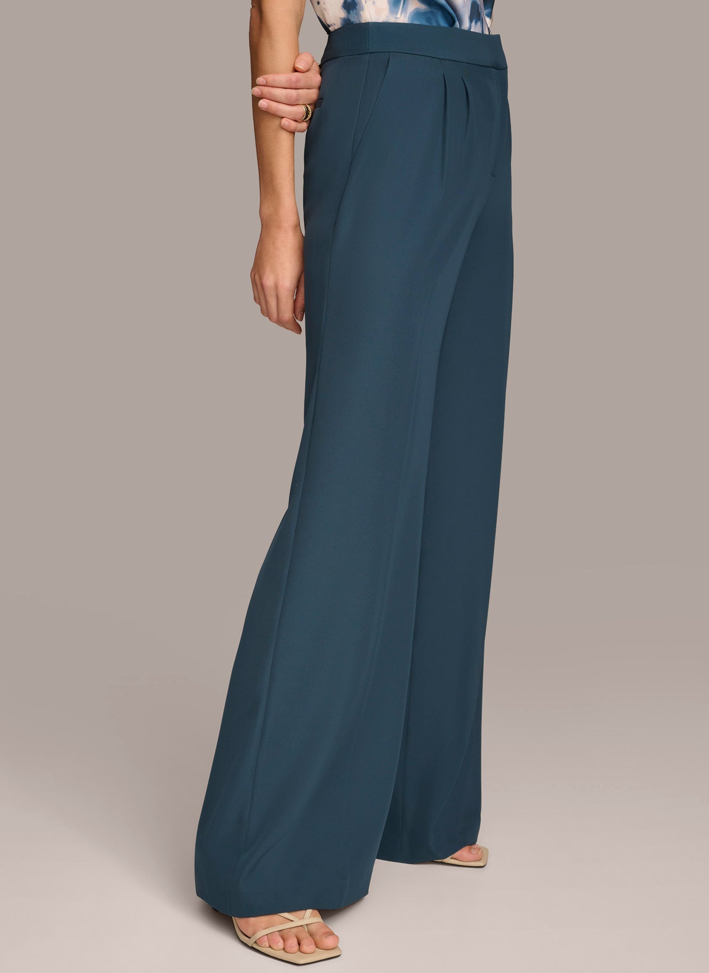 (image for) EXQUISITE SOFT SUITING WIDE LEG PANT